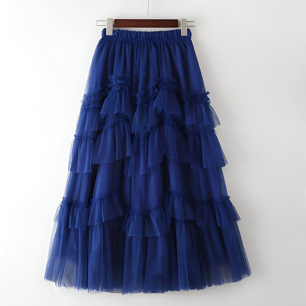 The Elora High Waist Skirt - Multiple Colors 0 SA Styles Blue S 