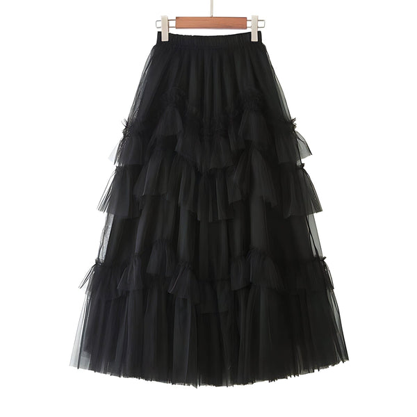 The Elora High Waist Skirt - Multiple Colors 0 SA Styles Black S 