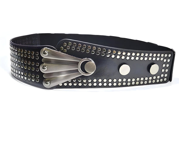 The Zephyr Faux Leather Waistband Belt - Multiple Colors 0 SA Styles Black 90 cm 