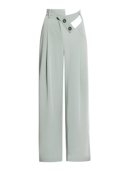The Clover High-Waisted Asymmetrical Trousers 0 SA Styles S 
