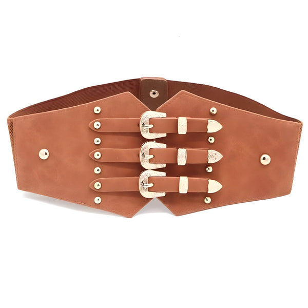 The Rhodes Suede Waistband Belt - Multiple Colors 0 SA Styles Brown 80cm 