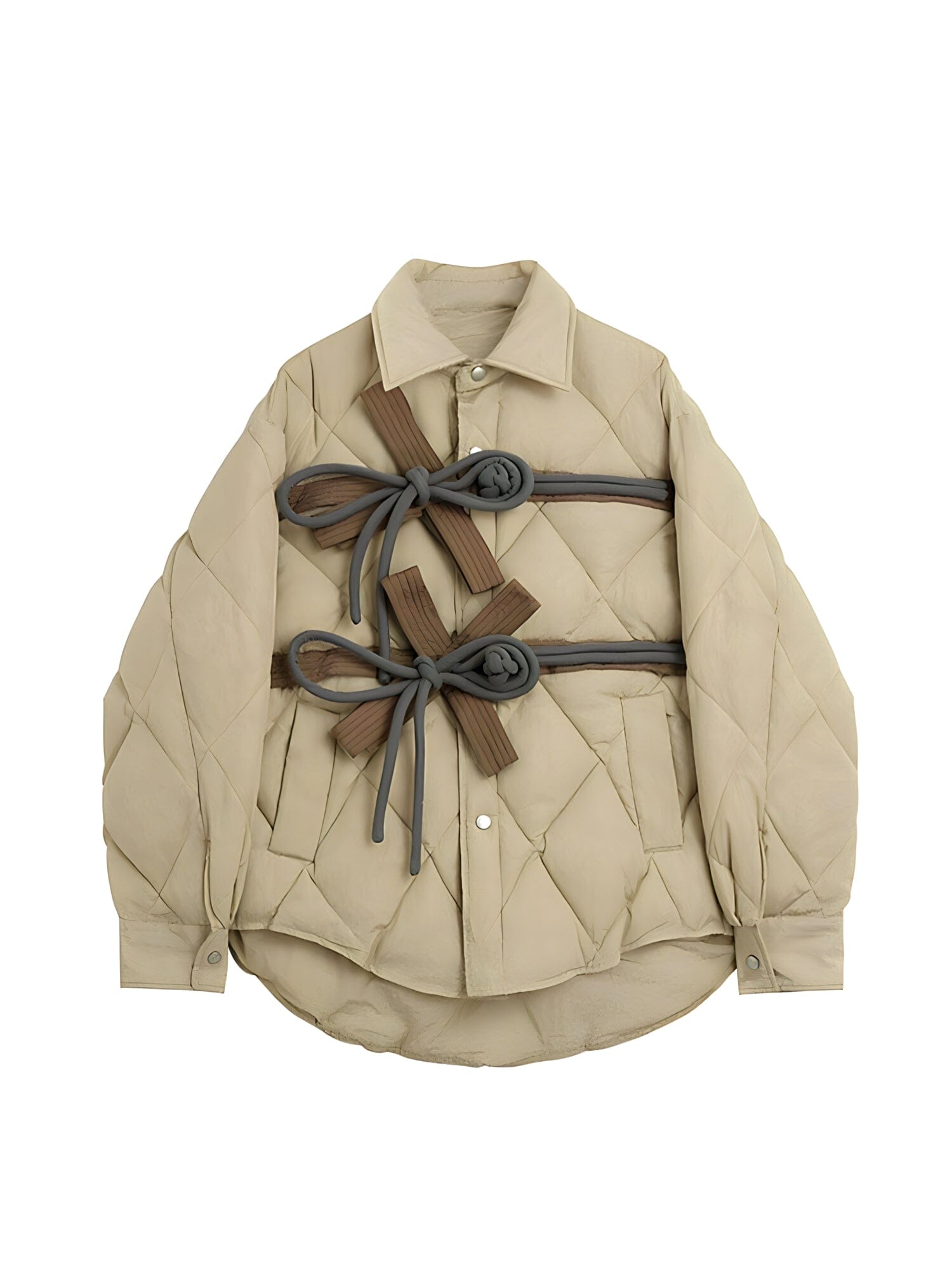 The Aspen Long Sleeve Winter Puffer Jacket - Multiple Colors 0 SA Styles Khaki S 