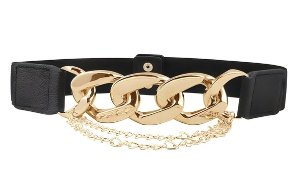 The Infinity Chainlink Waistband Belt - Multiple Colors 0 SA Styles Gold 