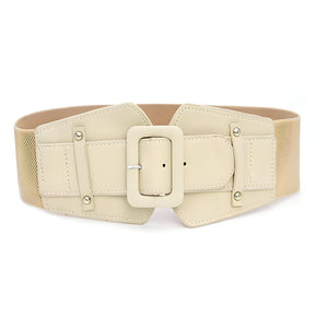 The Melina Faux Leather Waistband Belt - Multiple Colors 0 SA Styles Khaki 70cm 