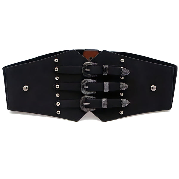 The Rhodes Suede Waistband Belt - Multiple Colors 0 SA Styles Black 80cm 