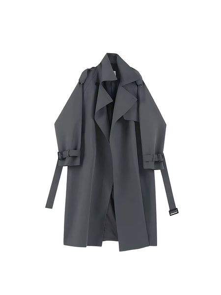 The Thea Long Tail Winter Trench Coat - Multiple Colors 0 SA Styles Grey S 