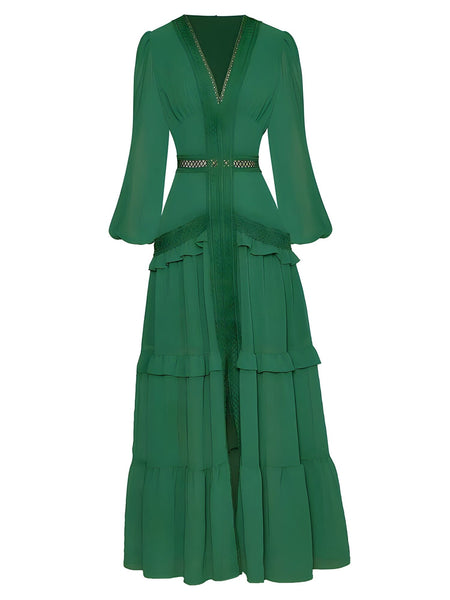 The Vida Long Sleeve Dress - Multiple Colors 0 SA Styles Green S 