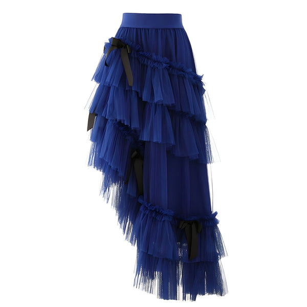 The Bowie High Waist Skirt - Multiple Colors 0 SA Styles Blue S 