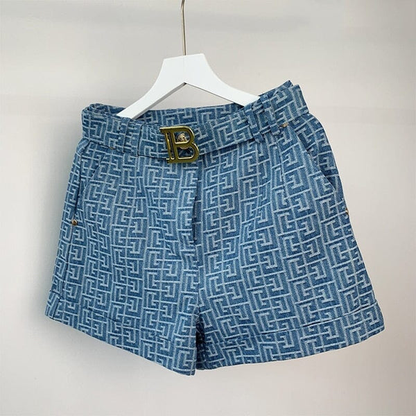 The Bey High-Waist Denim Shorts - Multiple Colors 0 SA Styles Blue S 