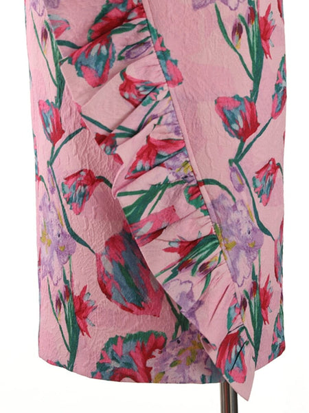 The Botanical Ruffled High Waist Skirt 0 SA Styles 