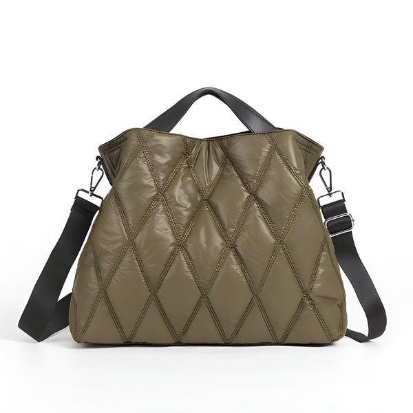 The Campbell Quilted Tote Bag - Multiple Colors 0 SA Styles Green 