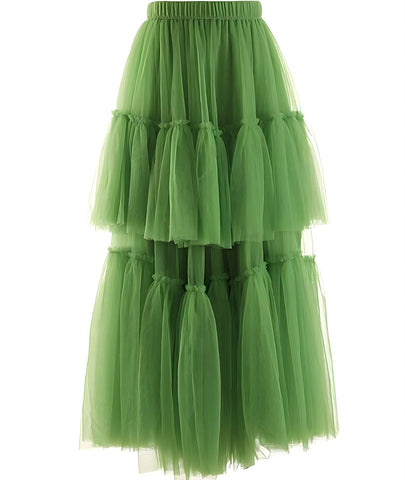 The Rhapsody High Waist Skirt - Multiple Colors 0 SA Styles Green S 