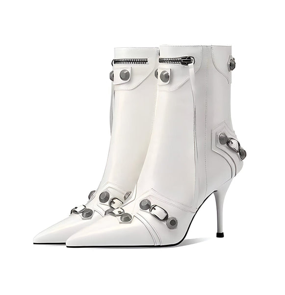 The Sloan Ankle Boots - Multiple Colors 0 SA Styles White EU 34 / US 4.5 