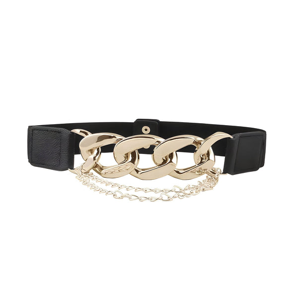 The Infinity Chainlink Waistband Belt - Multiple Colors 0 SA Styles Silver 
