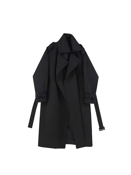 The Thea Long Tail Winter Trench Coat - Multiple Colors 0 SA Styles Black S 
