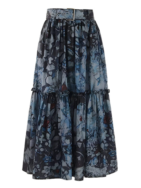 The Miriam High Waist Skirt - Multiple Colors 0 SA Styles Blue S 
