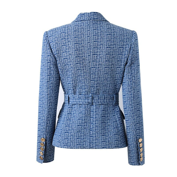 The Bey Long Sleeve Belted Blazer 0 SA Styles 