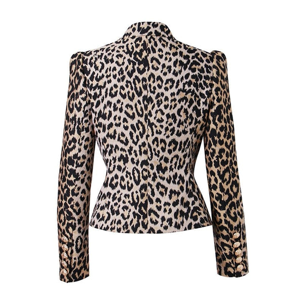 The Leopard Slim Fit Blazer 0 SA Styles 