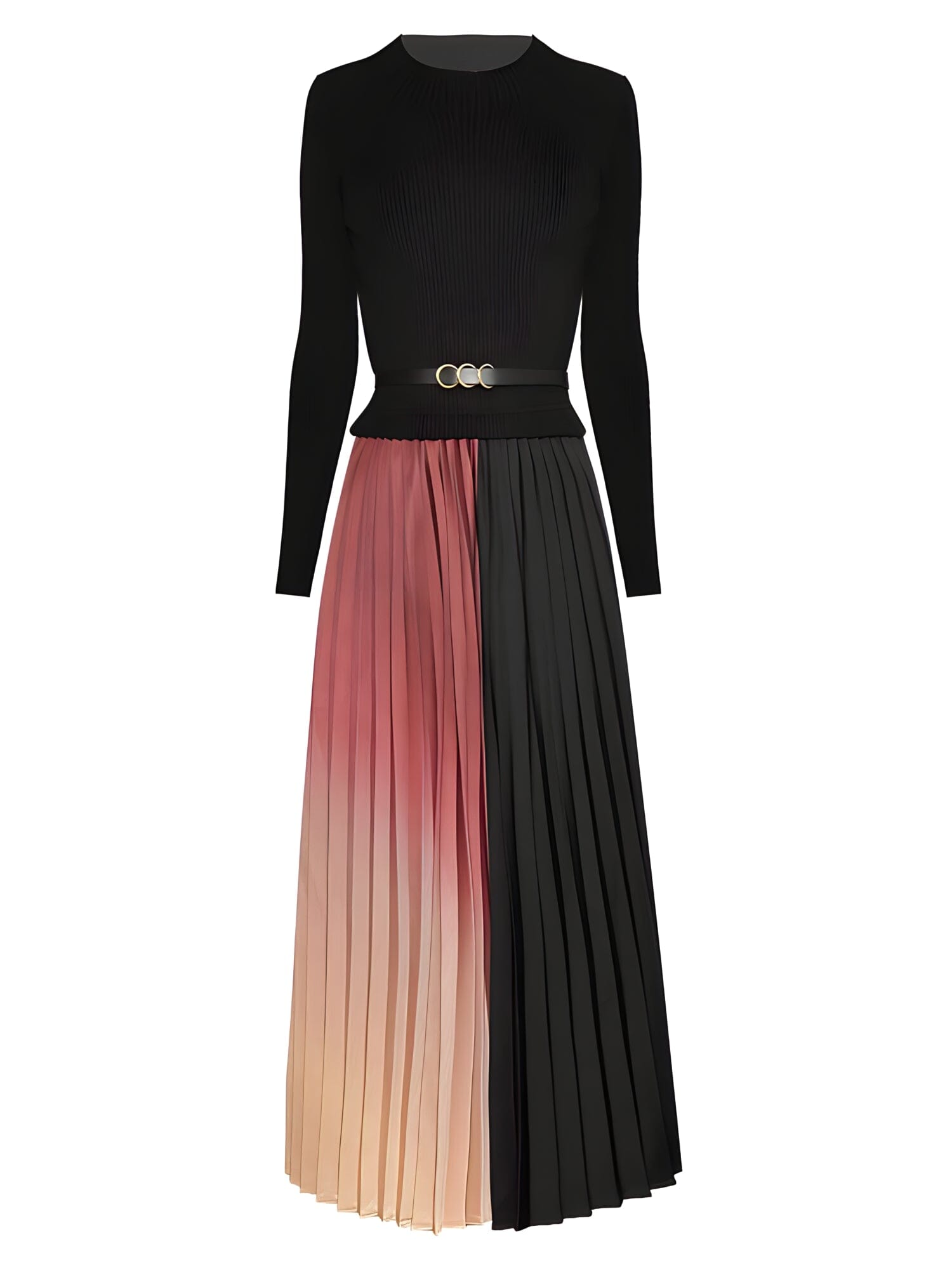 The Luna Long Sleeve Pleated Dress Shop5798684 Store S 