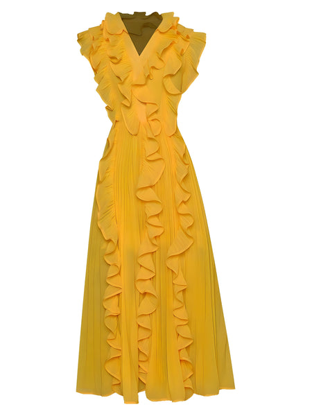 The Korina Sleeveless Dress - Multiple Colors Sarah Ashley Yellow S 