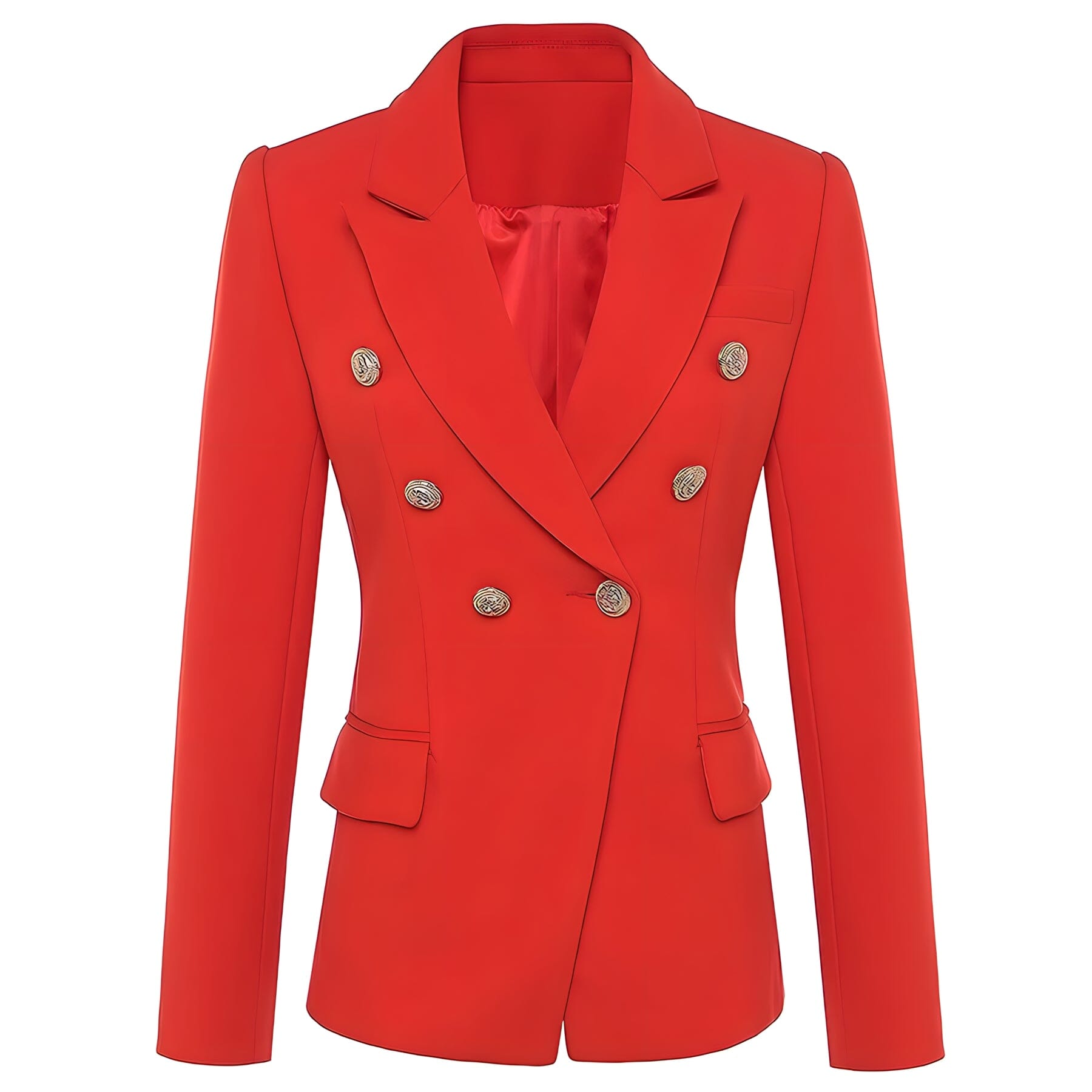 The Priscilla Slim Fit Blazer - Cherry Red Shop5798684 Store XXS 