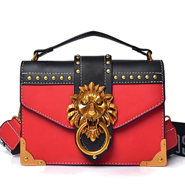 The Leona Handbag Purse - Multiple Colors Luke + Larry Red 
