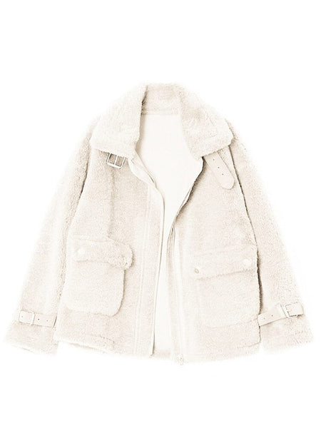 The Bonnie Faux Fur Plush Winter Coat - Multiple Colors 0 SA Styles White S 