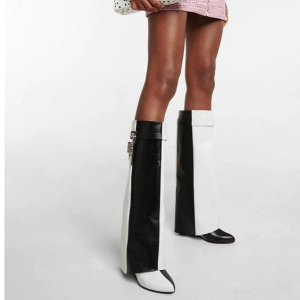 The YinYang Cuffed Knee-High Boots 0 SA Styles 