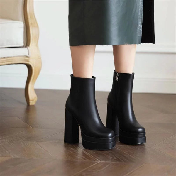 The Zuri Platform Ankle Boots - Multiple Colors 0 SA Styles 