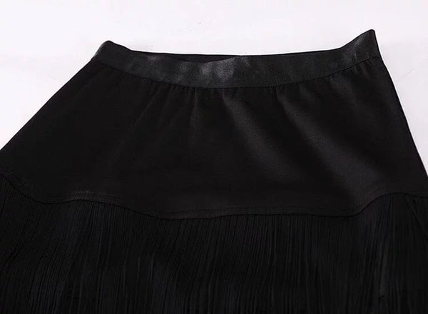 The Pamela High Waist Tassel Skirt - Multiple Colors 0 SA Styles 