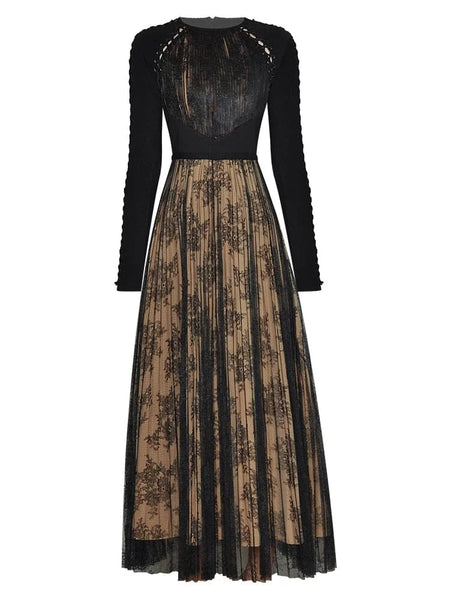 The Seren Long Sleeve Dress - Multiple Colors 0 SA Styles Black S 