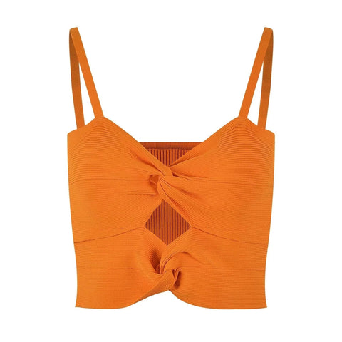 The Sorbet Knitted Camisole - Multiple Colors 0 SA Styles Orange S 