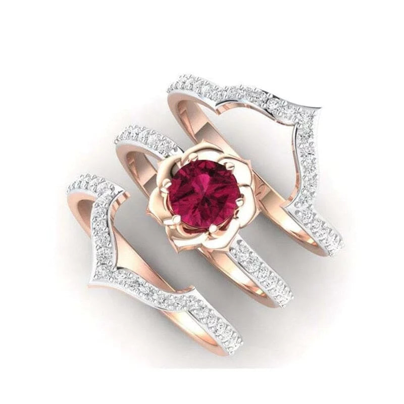 The Ruby Rose Inlaid Ring 0 SA Styles 5 