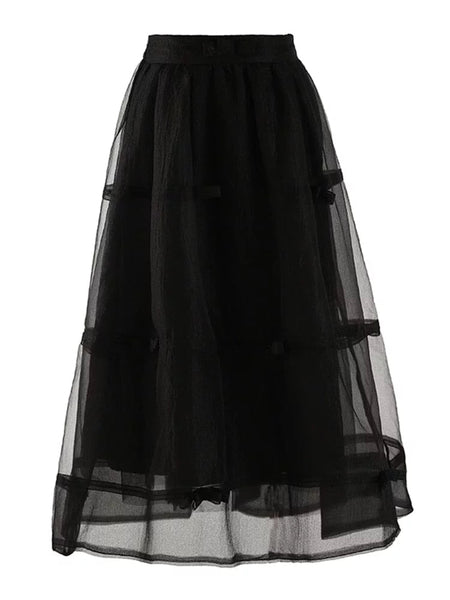 The Odette High Waist Mesh Skirt - Multiple Colors 0 SA Styles 