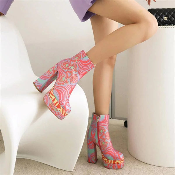 The Zuri Platform Ankle Boots - Multiple Colors 0 SA Styles 