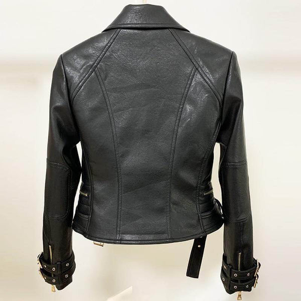 The "Nala" Faux Leather Moto Jacket - Multiple Colors Luke + Larry 