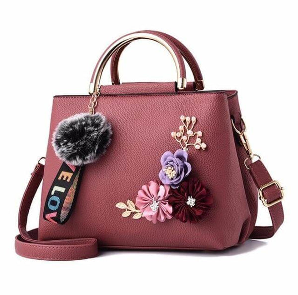 The "Darcey" Tassel Handbag Purse - Multiple Colors Luke + Larry Pink 