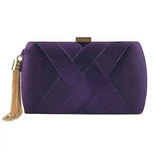 The Nicolette Handbag Clutch Purse - Multiple Colors Luke + Larry Purple 
