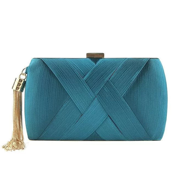 The Nicolette Handbag Clutch Purse - Multiple Colors Luke + Larry Blue 
