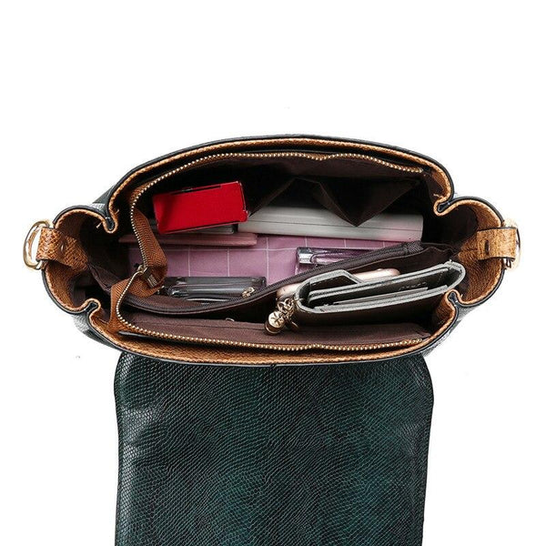 The "Francine" Snakeskin Handbag Purse - Multiple Colors Luke + Larry 
